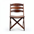 Wooden folding chair with slatted backrest for indoor and outdoor use 45 x 45 x 80cm