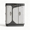 Storage cabinet with two doors and adjustable shelves 50 x 40 x 60cm in gray and white